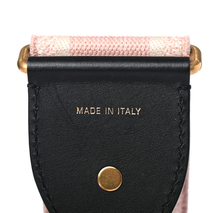 Christian Dior Canvas Embroidered Shoulder Strap Pink Multicolor 3 of 4