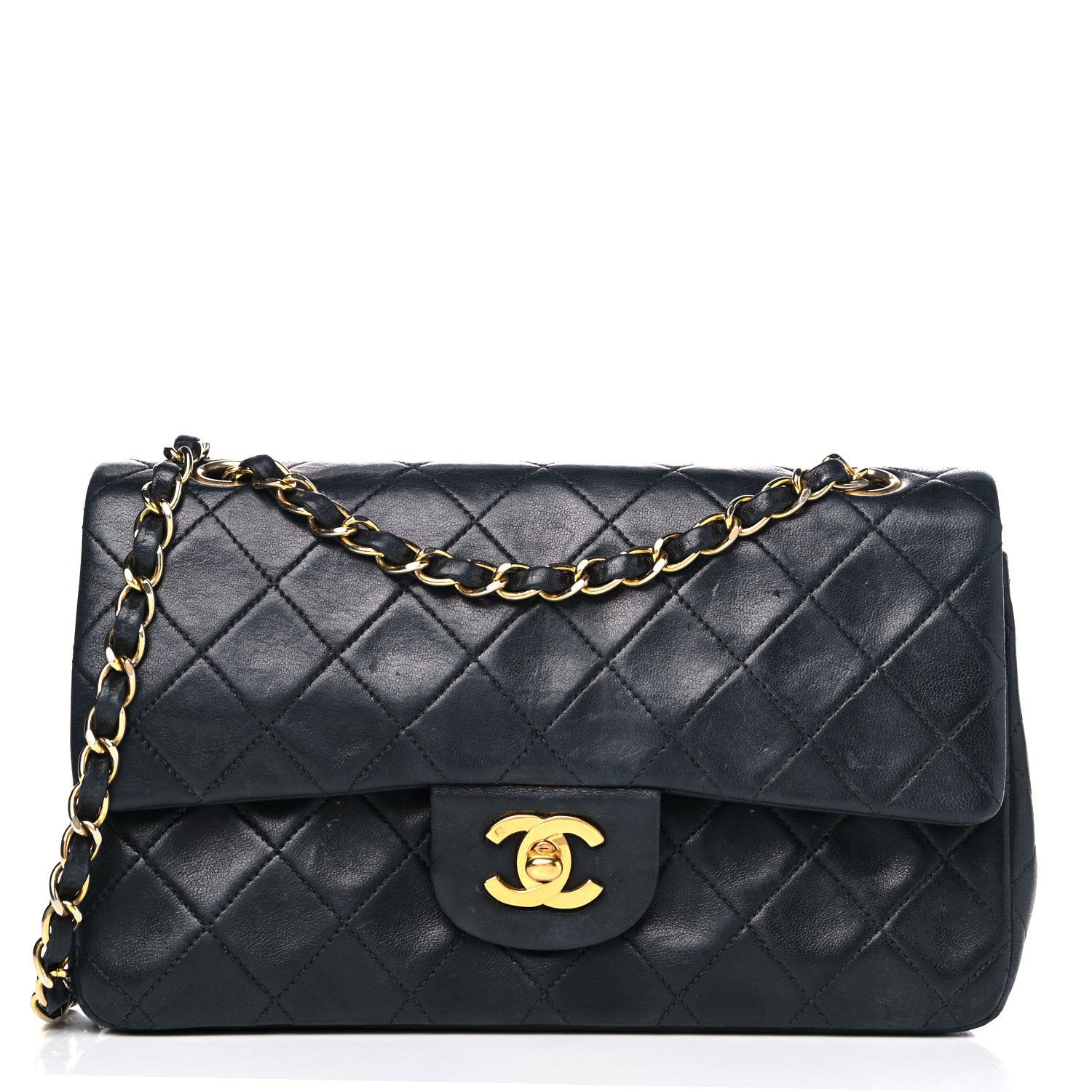 Chanel Lambskin Quilted Small Double Flap Black 1 of 25