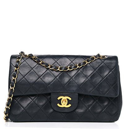 Chanel Lambskin Quilted Small Double Flap Black 1 of 25