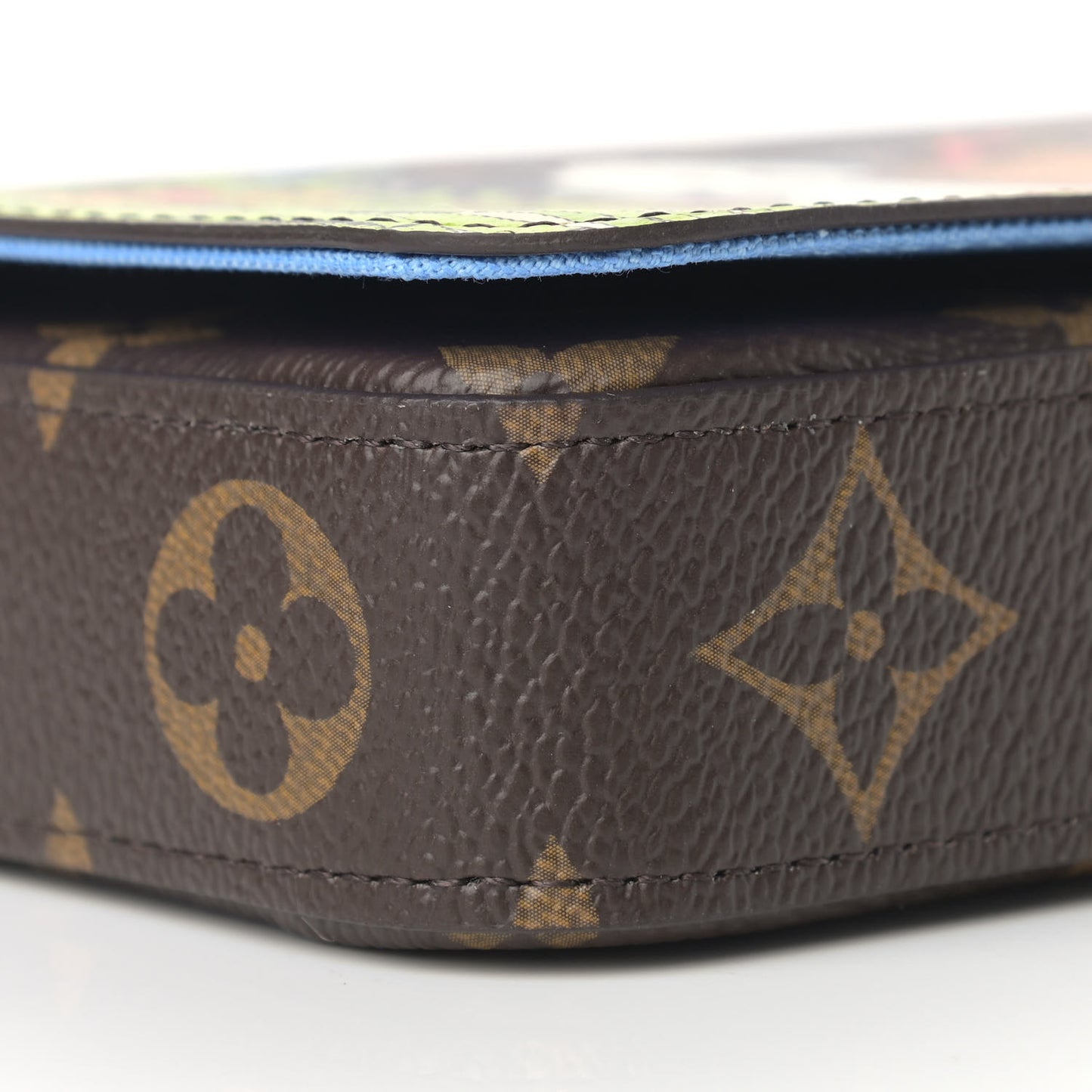 Monogram 2021 Christmas Animation China Wall Pochette Felicie Chain Wallet Myosotis Blue