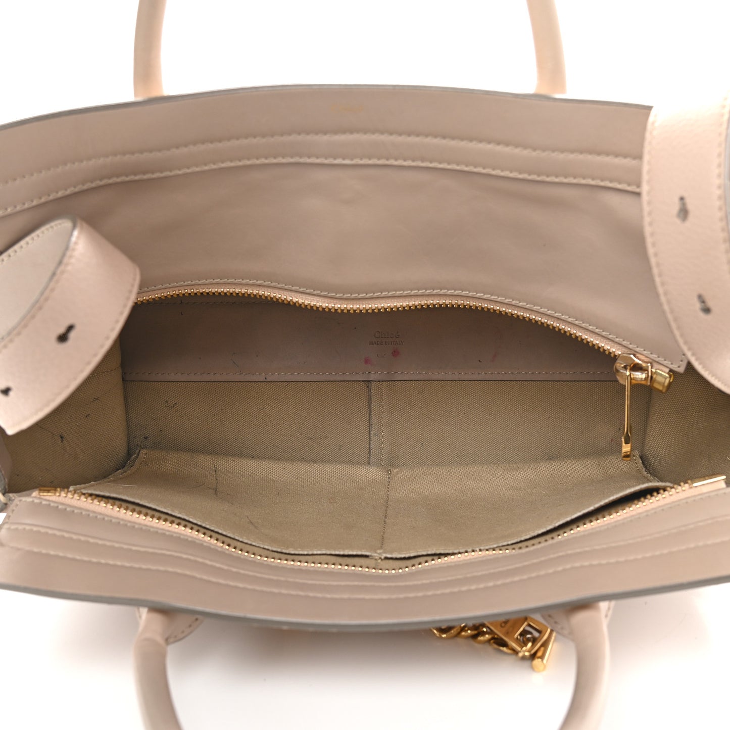 Grained Calfskin Small Cate Satchel Blush