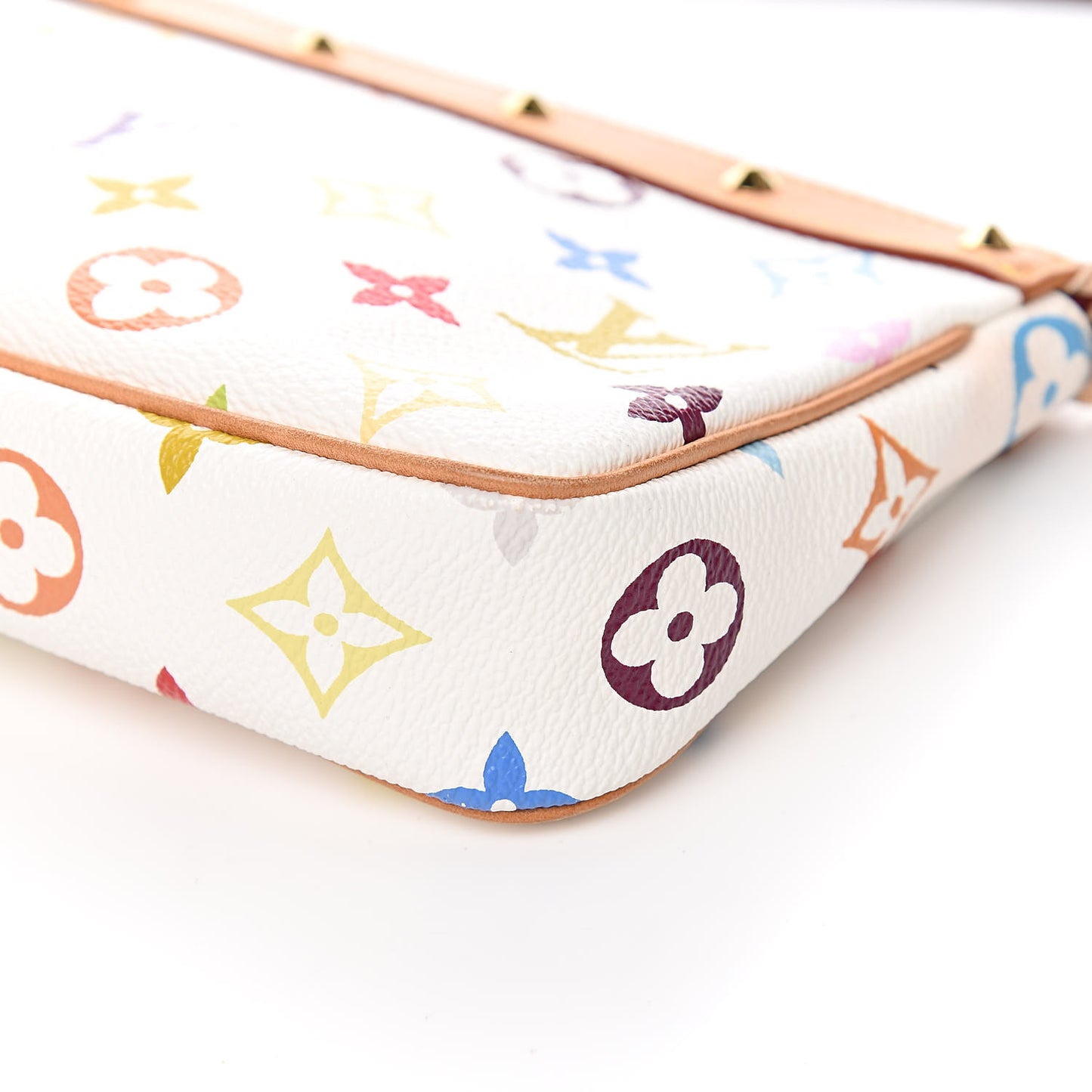 Monogram Multicolor Pochette Accessories White