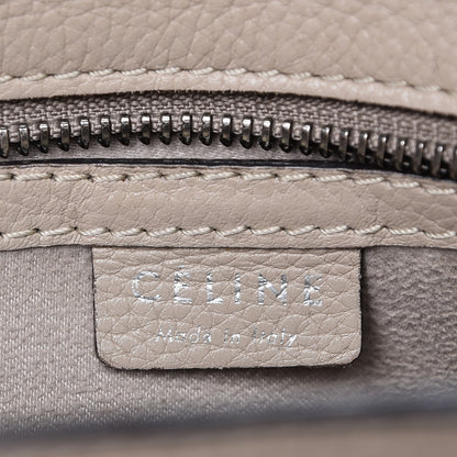 Celine Drummed Calfskin Nano Luggage Dune 6 of 18