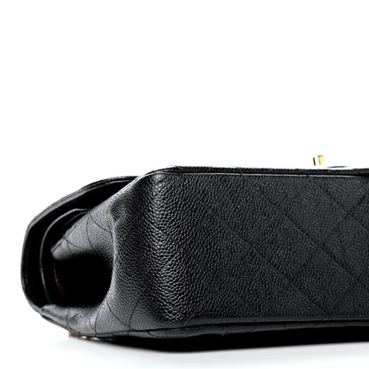 Chanel Caviar Quilted Jumbo Double Flap Black 7 of 8
