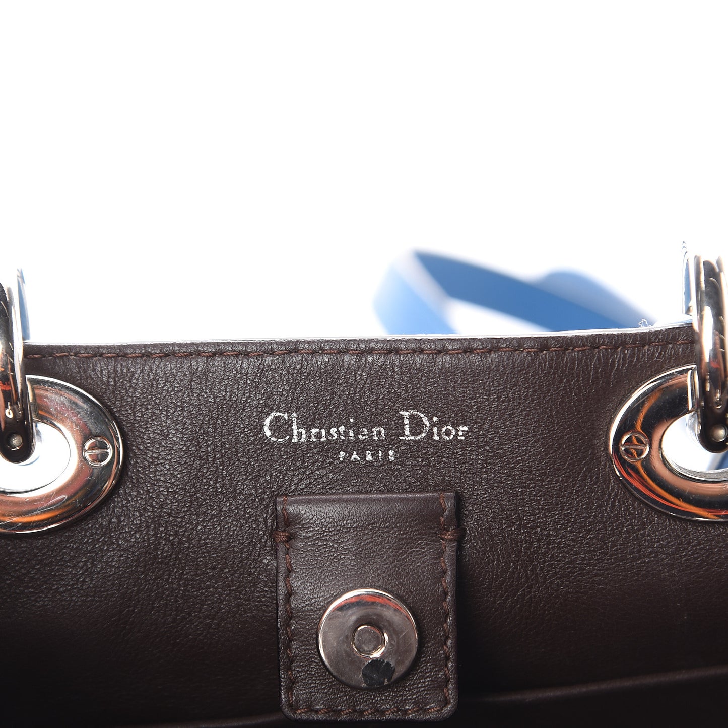 Calfskin Mini Diorissimo Tote Blue
