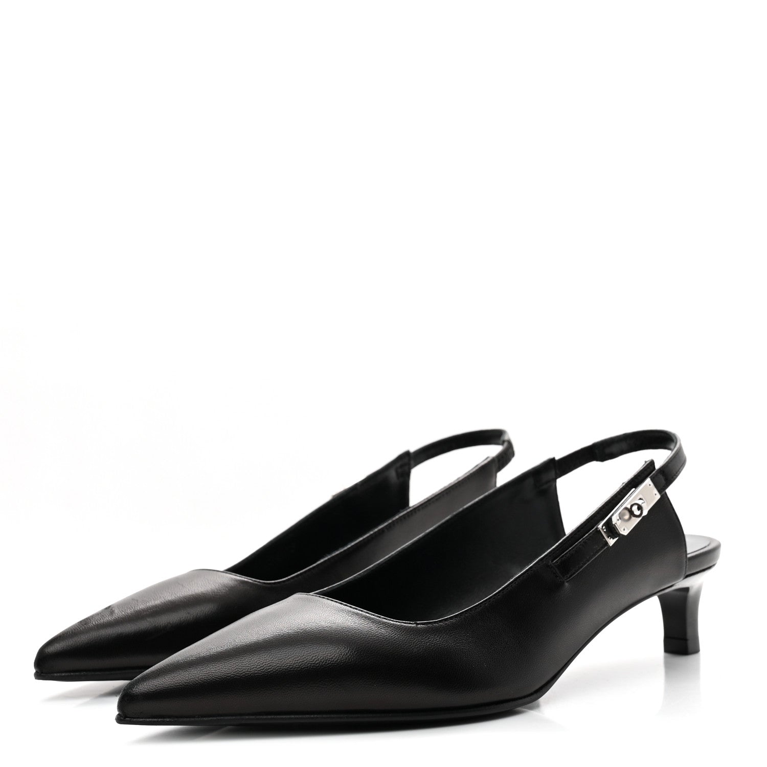 Hermes Nappa Lover 40 Pumps 35.5 Black 4 of 10