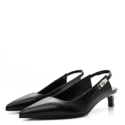 Hermes Nappa Lover 40 Pumps 35.5 Black 4 of 10