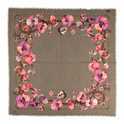 Gucci Wool Jacquard GG Monogram Big Panshie Fringe Shawl Roseate Beige 1 of 4
