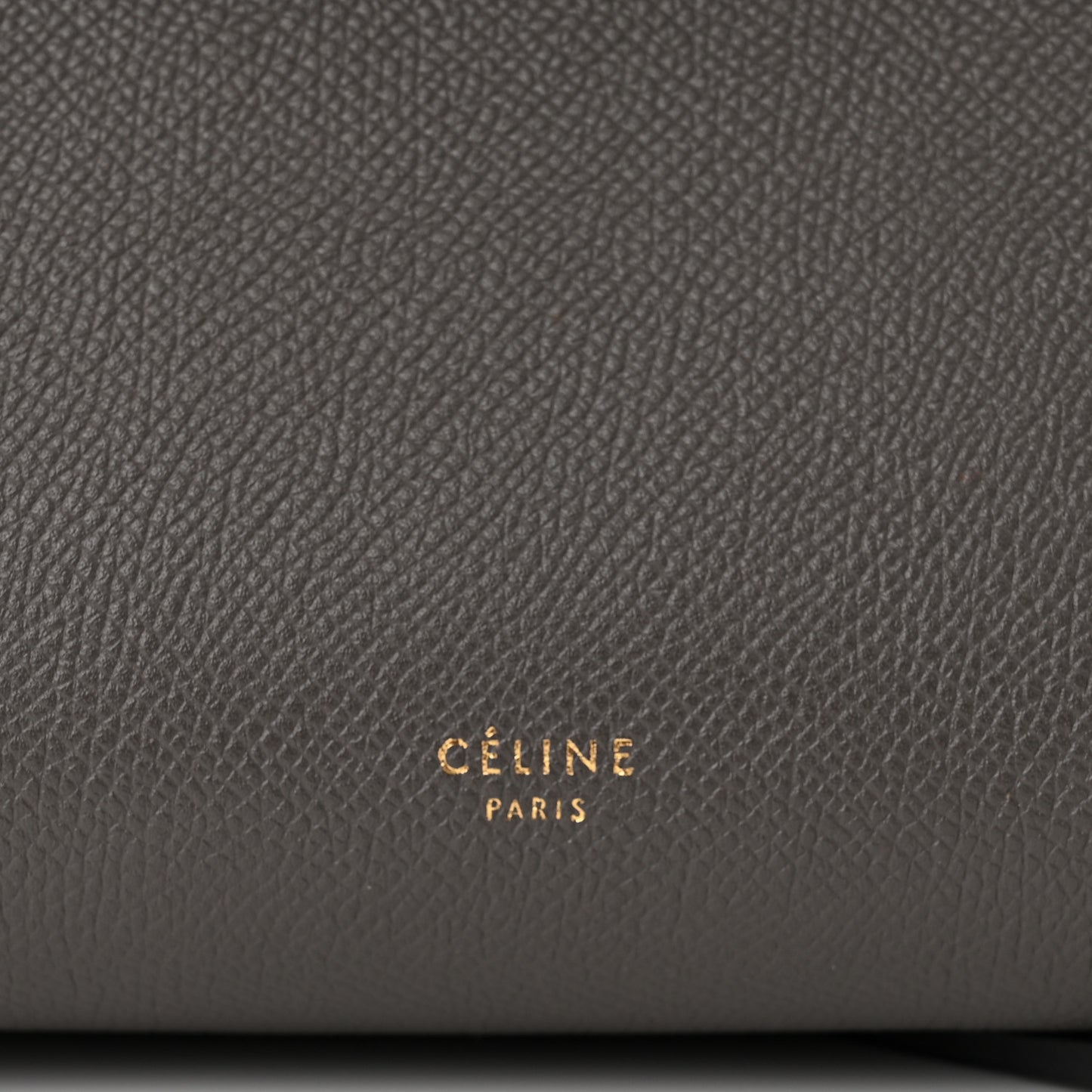 Grained Calfskin Mini Belt Bag Grey