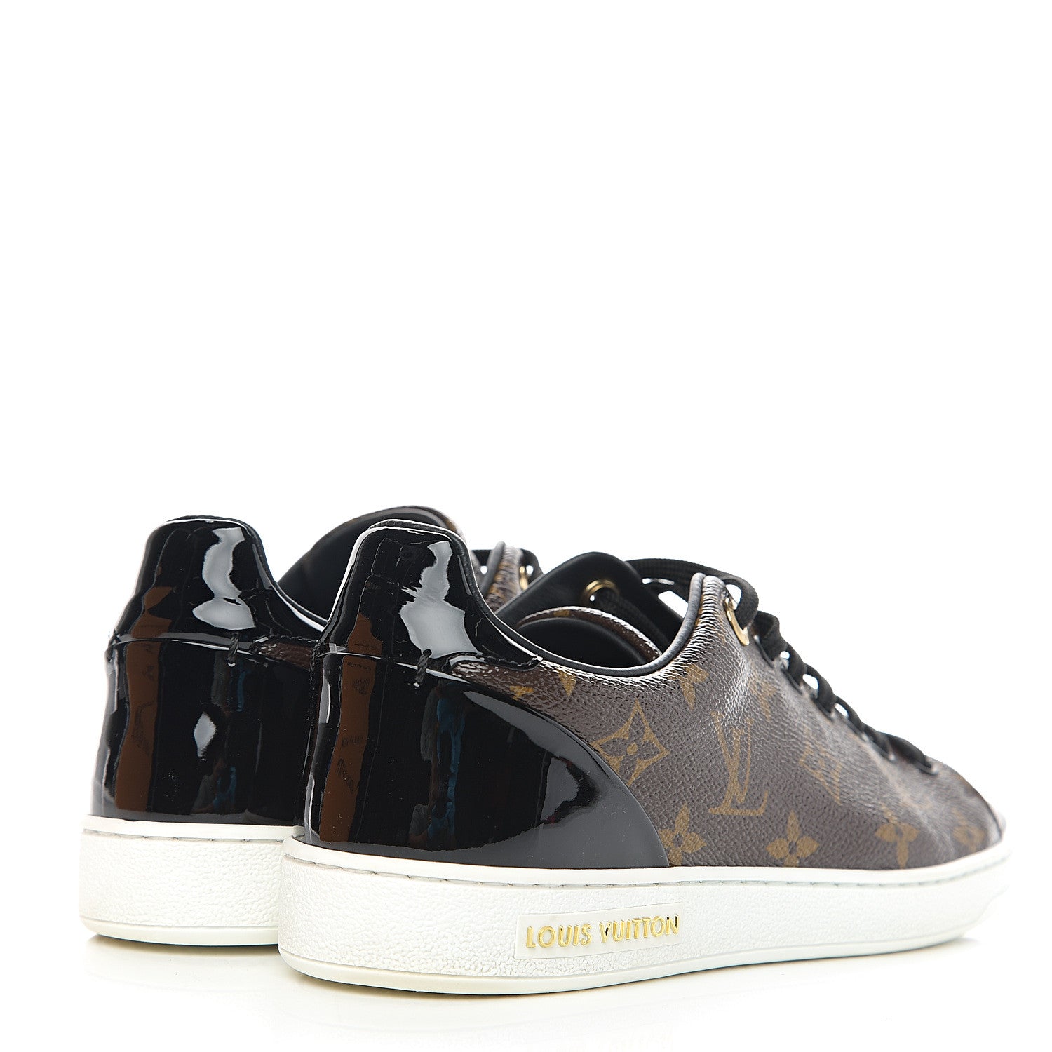 Louis Vuitton Patent Monogram Frontrow Sneakers 37.5 4 of 11