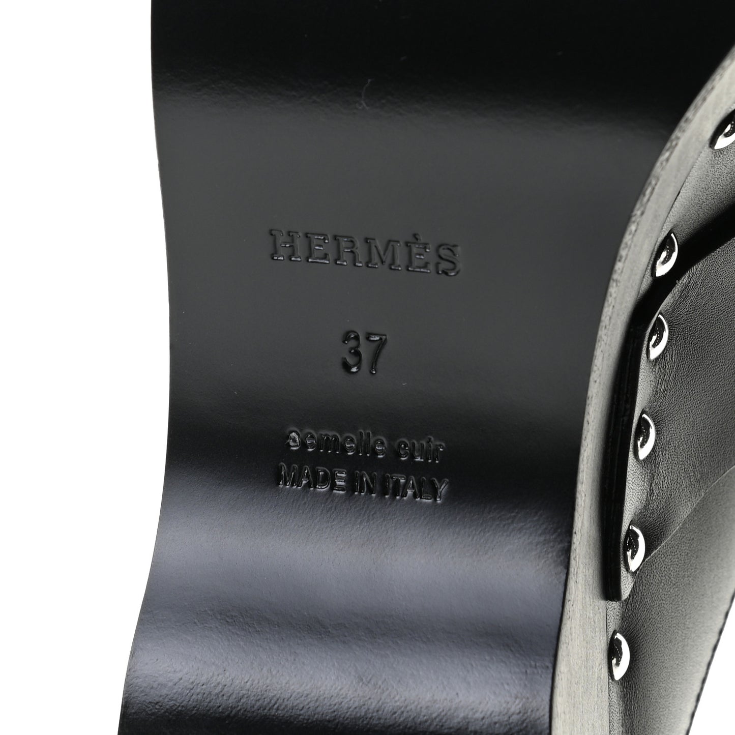 Calfskin Calya Mules 37 Black