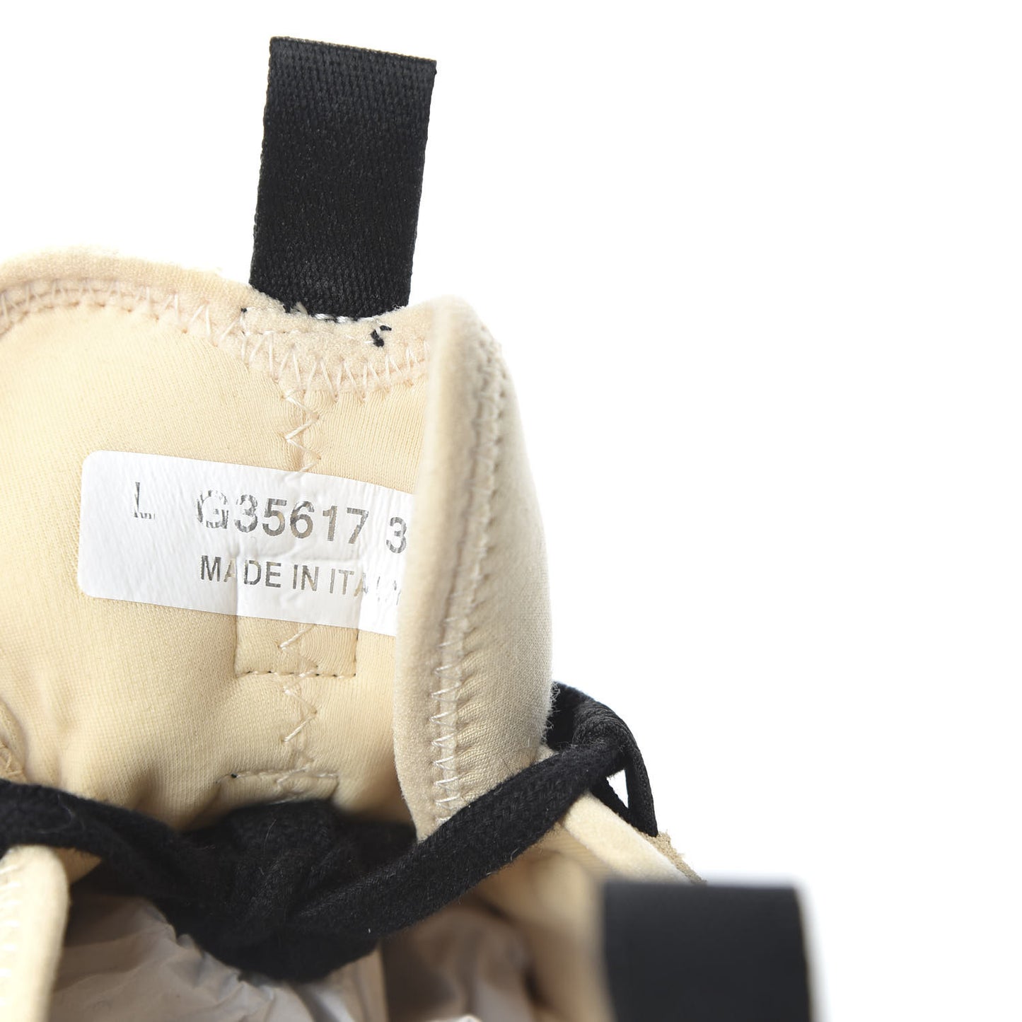 Velvet Calfskin Mixed Fibers CC Sneakers 39.5 Beige
