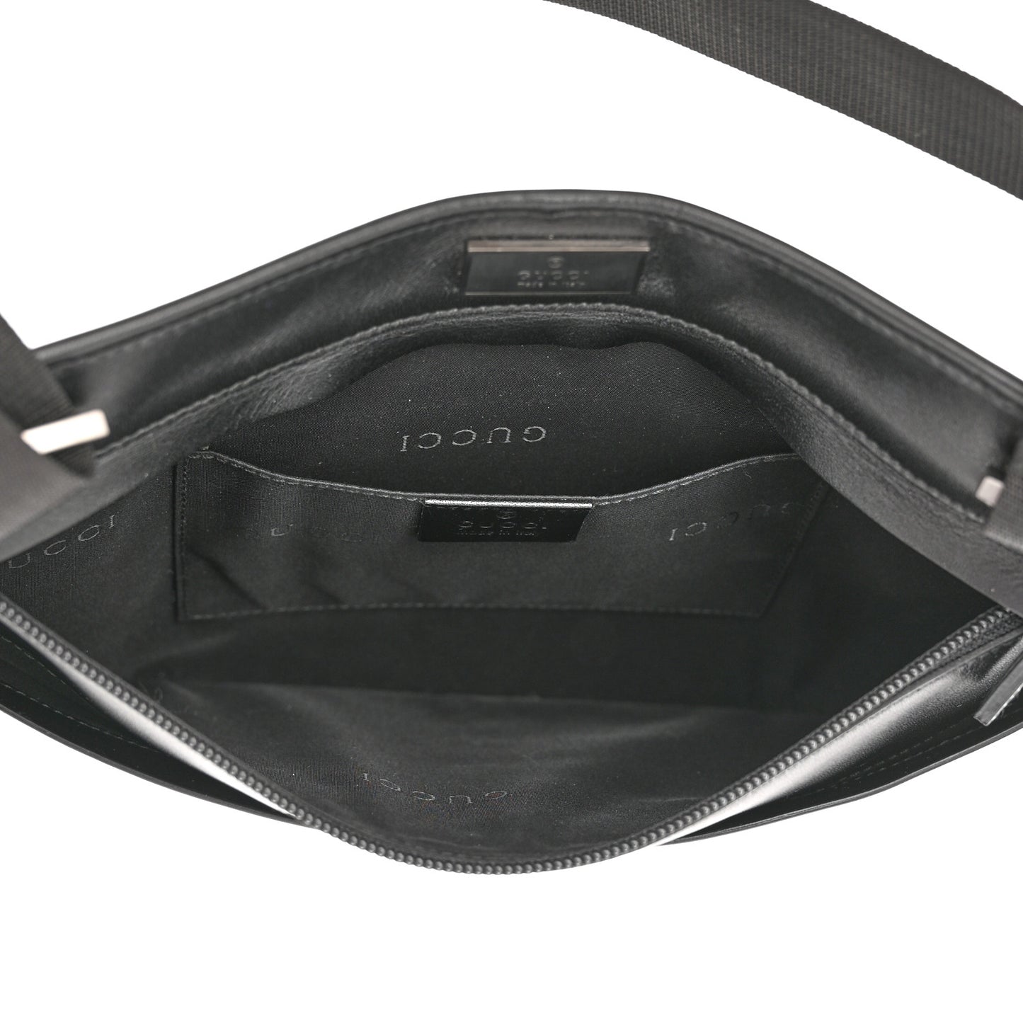 Pebbled Calfskin Medium Soho Messenger Bag Black