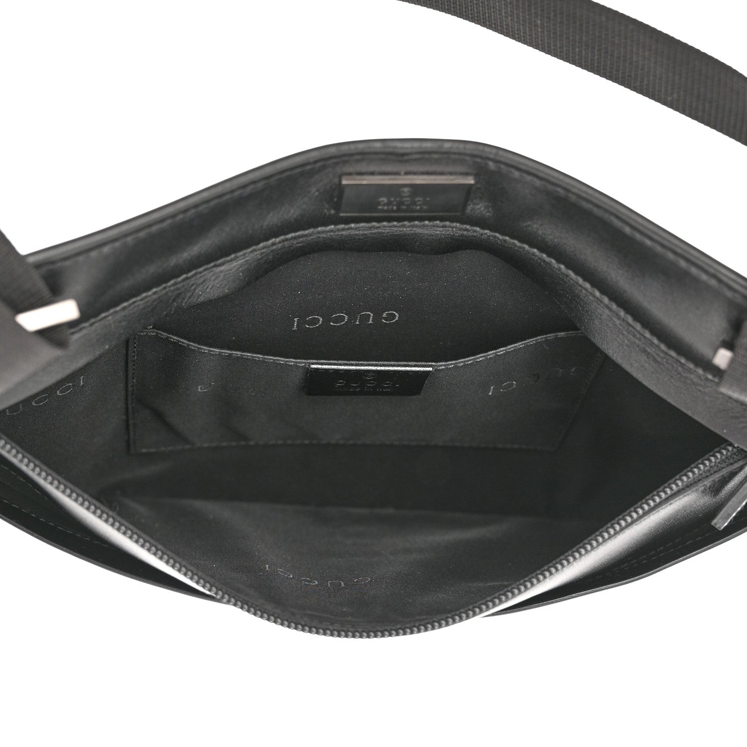 Gucci Pebbled Calfskin Medium Soho Messenger Bag Black 4 of 11