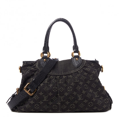 Louis Vuitton Denim Neo Cabby MM Black 1 of 7