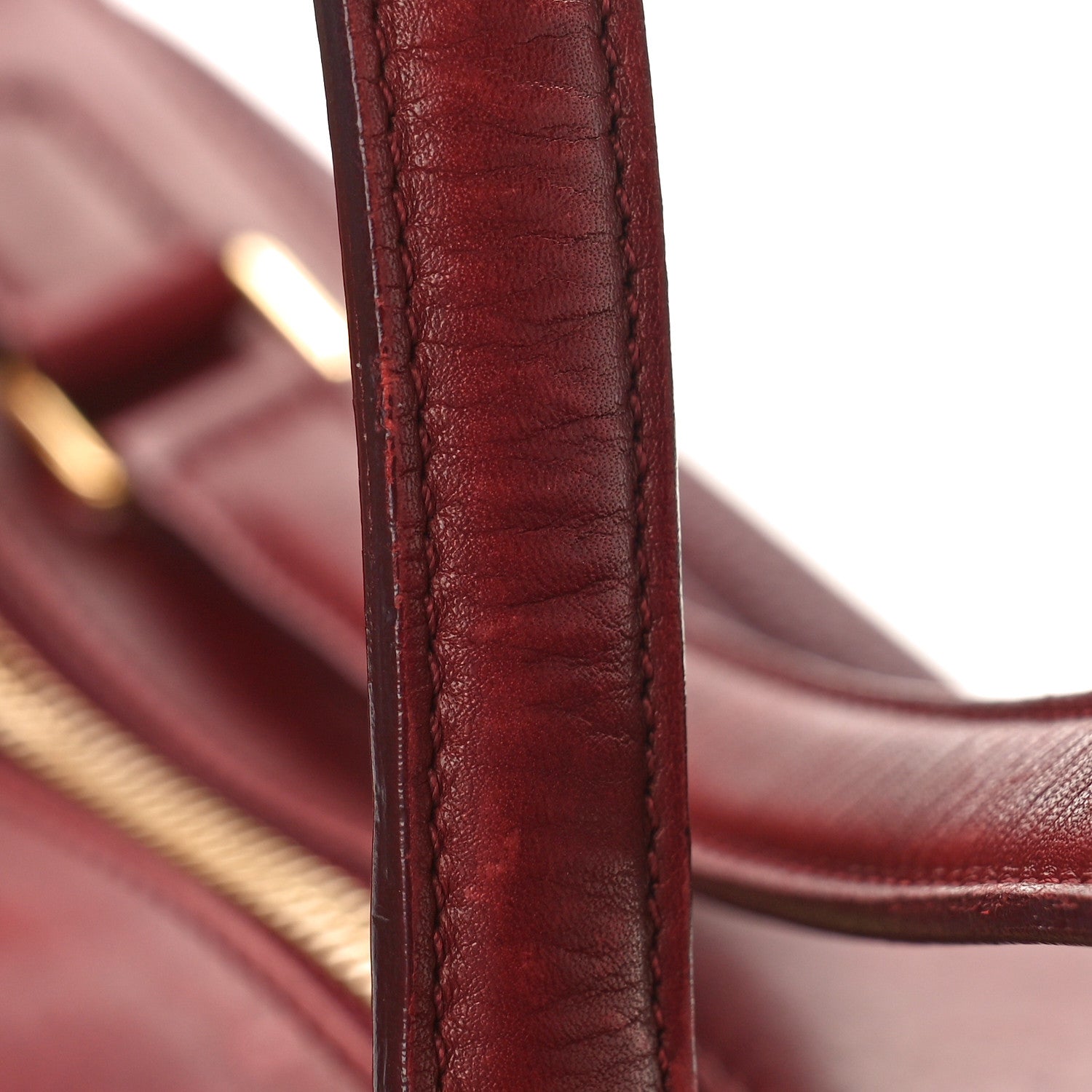Celine Goatskin Smooth Calfskin Small Ring Bag Dark Ruby 11 of 14