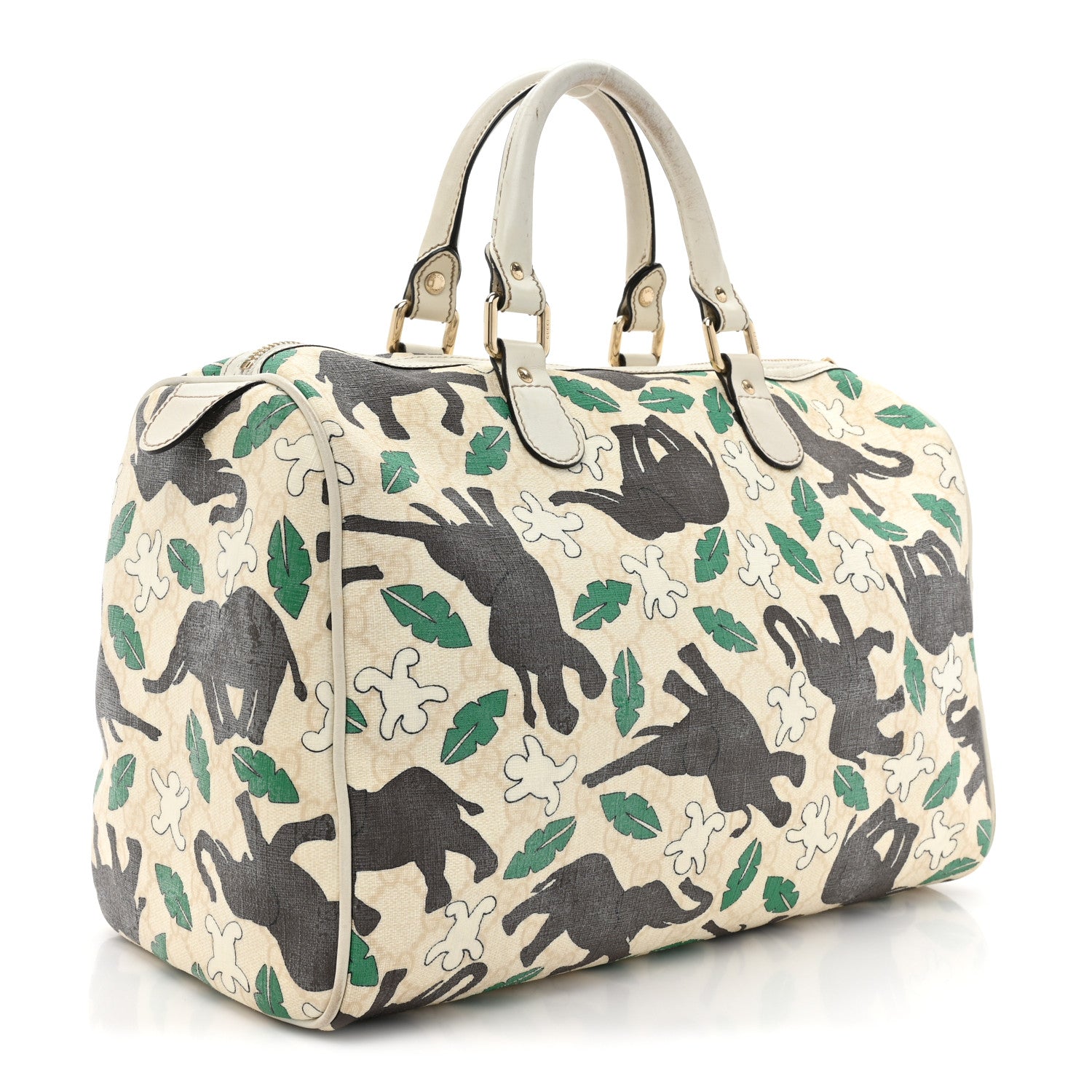 Gucci Monogram Medium Joy Boston Unicef Elephant Snowman 3 of 18