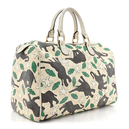 Gucci Monogram Medium Joy Boston Unicef Elephant Snowman 3 of 18
