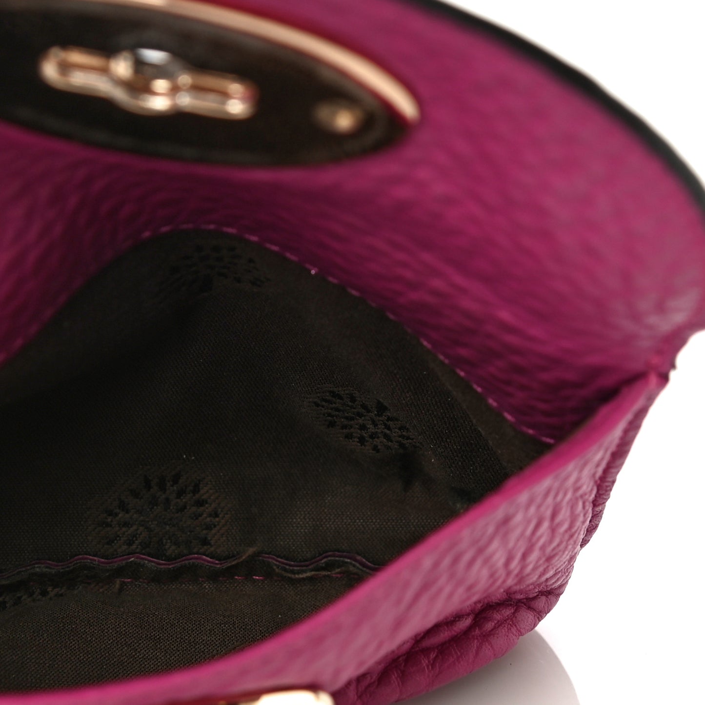 Grained Calfskin Darley Key Pouch Violet