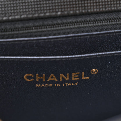 Chanel Metallic Calfskin Quilted Pixel Effect Mini Rectangular Flap Black 5 of 8