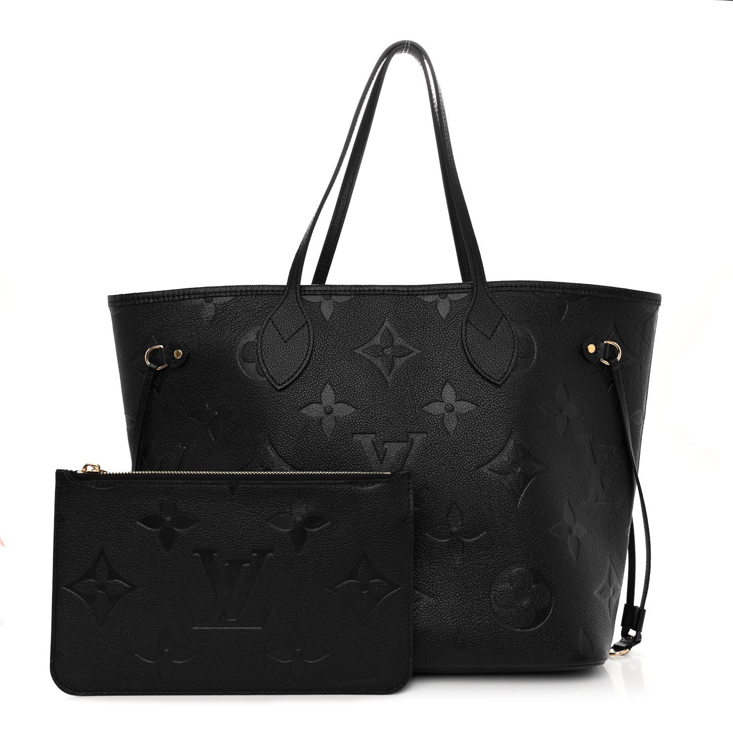 Louis Vuitton Empreinte Monogram Giant Neverfull MM Black 1 of 10