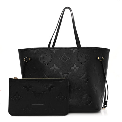 Louis Vuitton Empreinte Monogram Giant Neverfull MM Black 1 of 10
