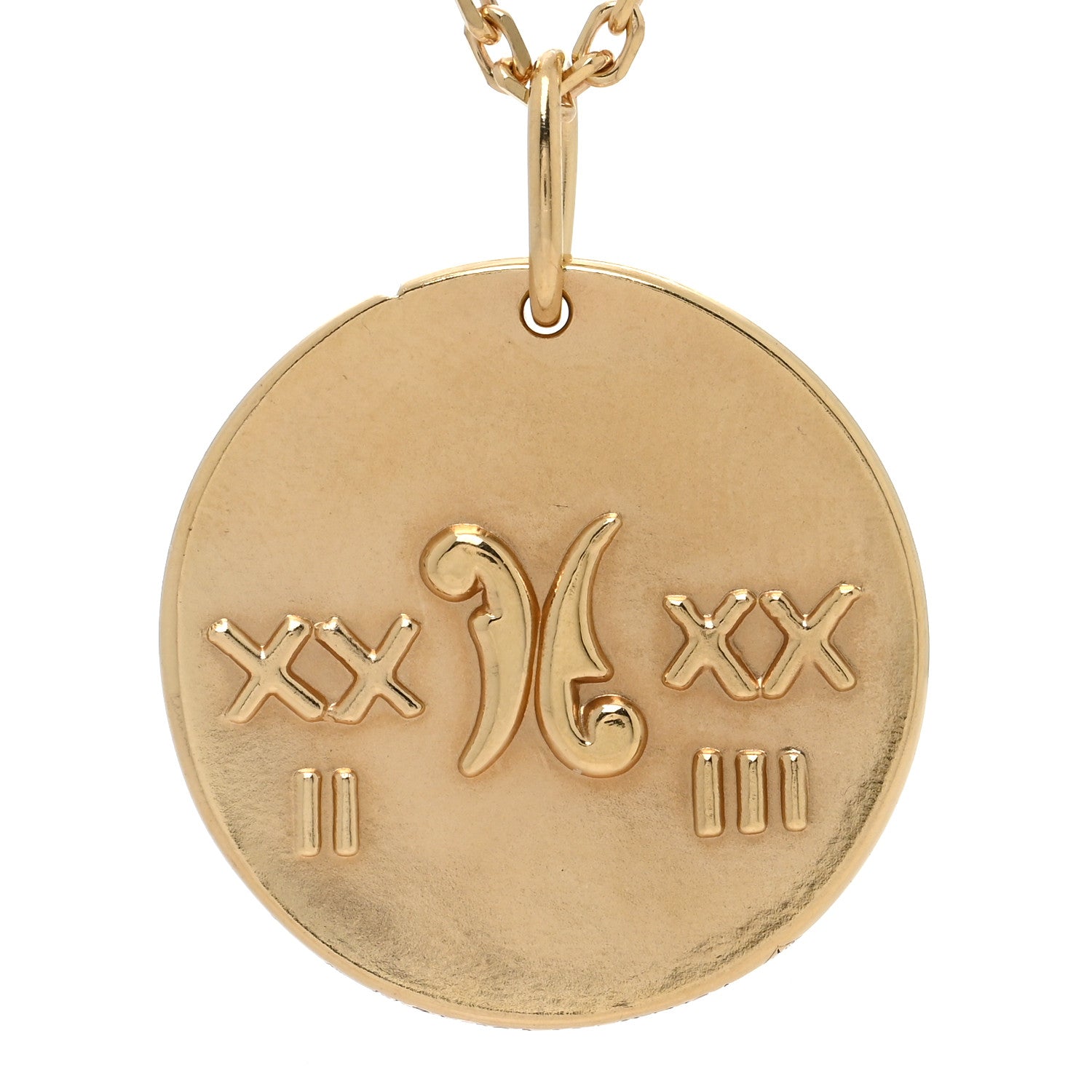 Van Cleef & Arpels 18K Yellow Gold Zodiac Pisces Pendant Necklace 5 of 5