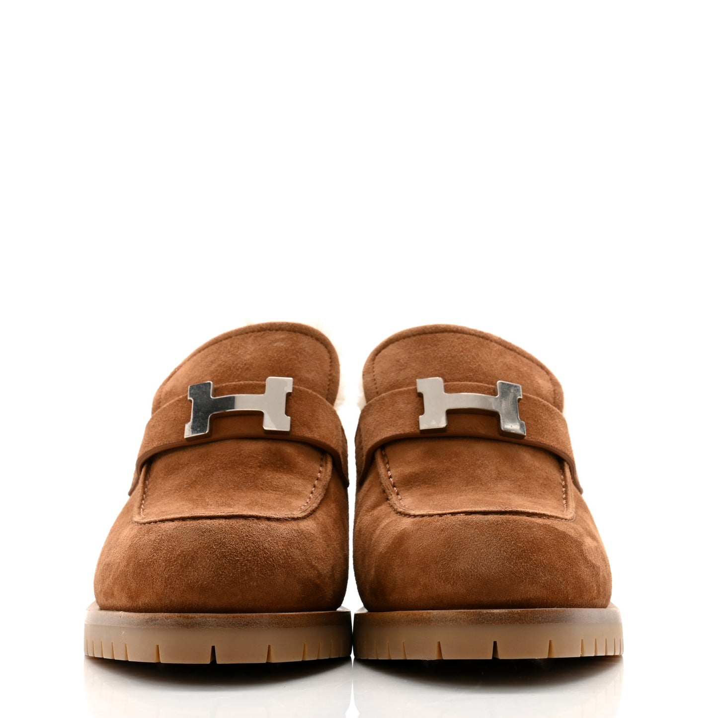 Suede Woolskin Goatskin Flore 60 Mules 39 Brun Amourette Ecru