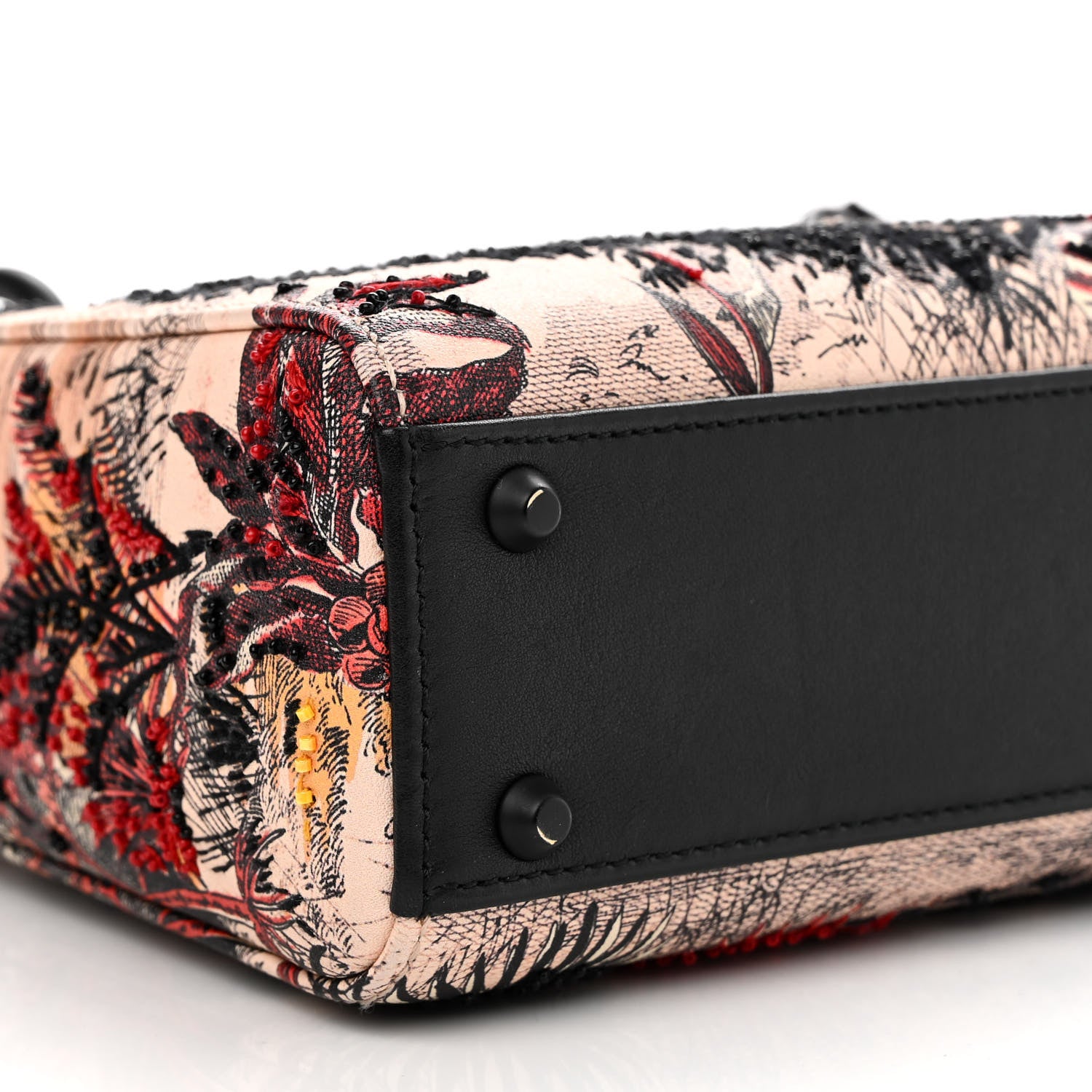 Christian Dior Canvas Embroidered Mini Lady Dior Multicolor 8 of 11