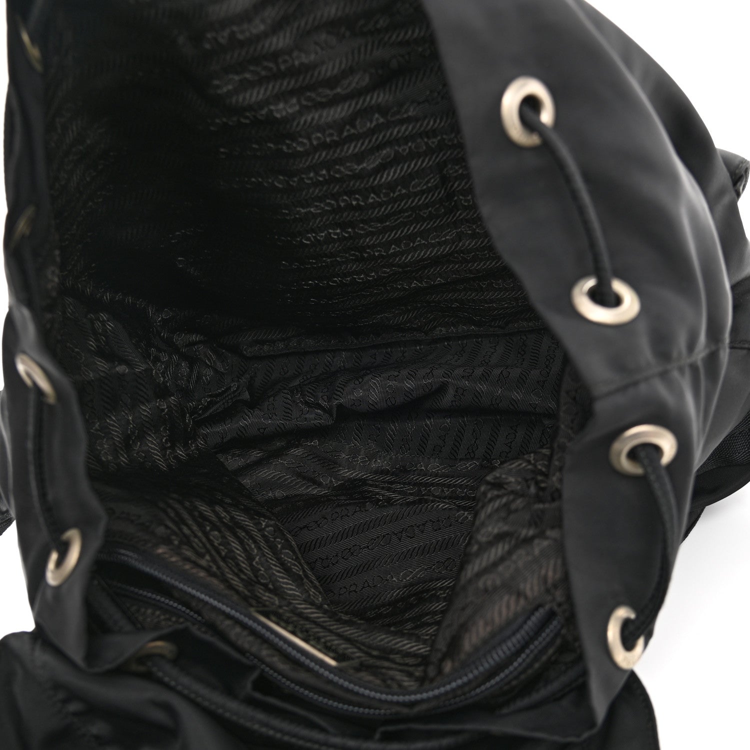 Prada Nylon Vela Medium Backpack Black 5 of 14