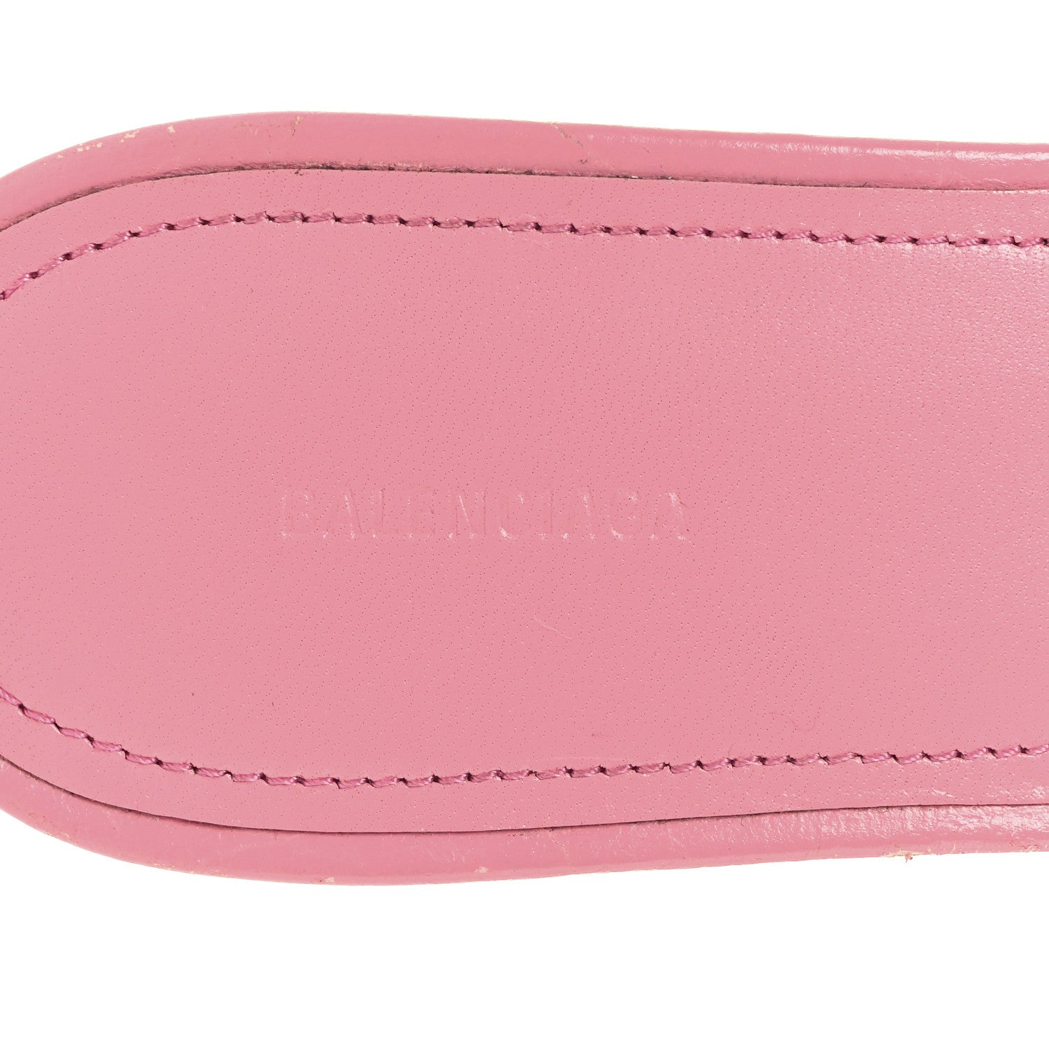 Balenciaga Agneau Arena Cagole 50mm Slide Sandals 40 Sweet Pink 9 of 10