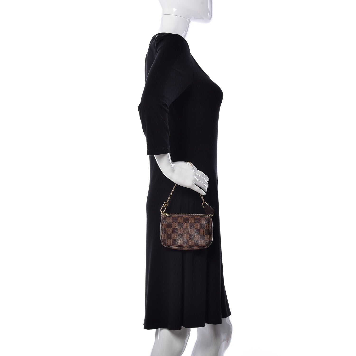 Louis Vuitton Damier Ebene Mini Pochette Accessories 2 of 9