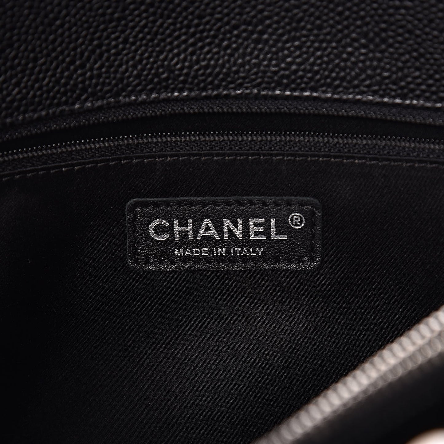 Caviar Quilted Grand Shopping Tote GST Black