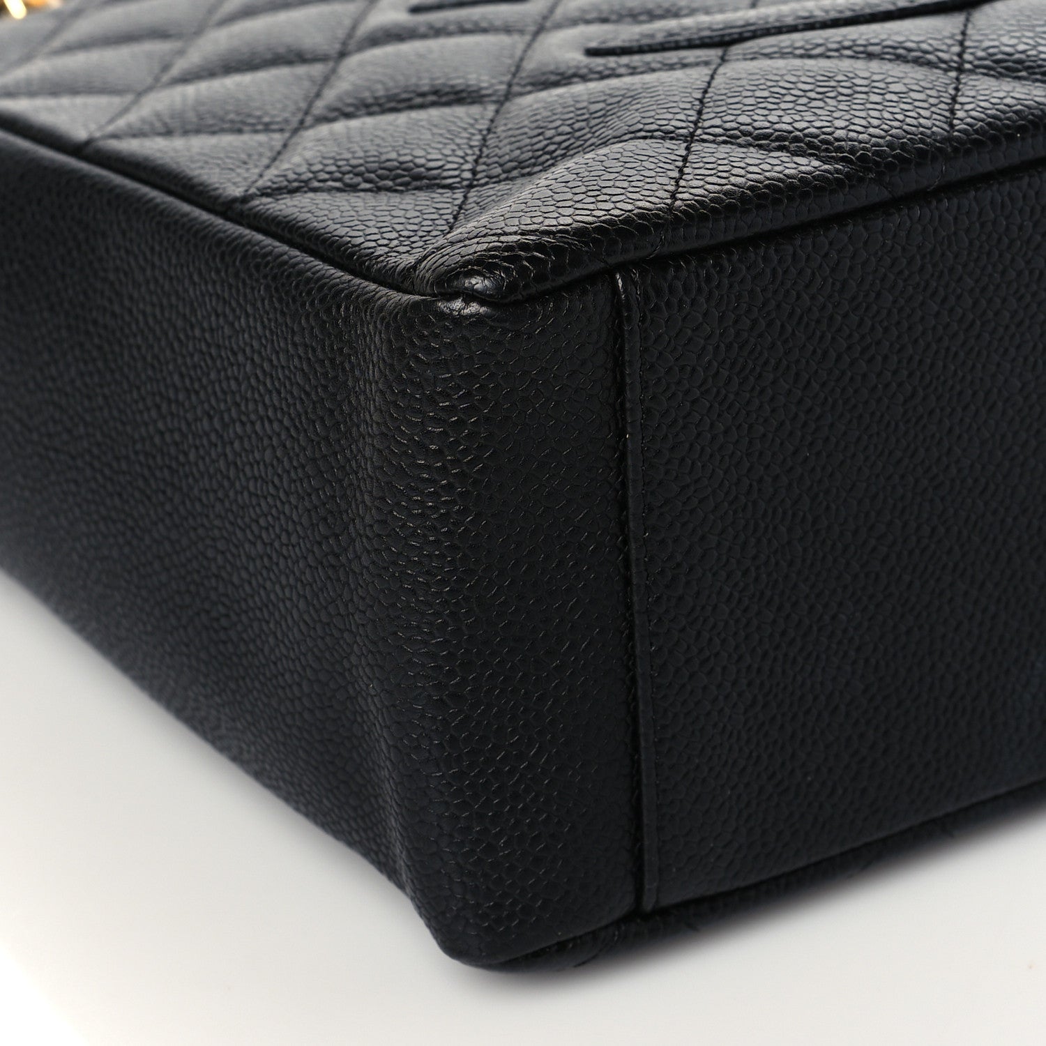 Chanel Caviar Quilted Petit Shopping Tote PST Black 9 of 10