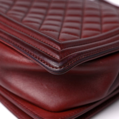 Chanel Lambskin Quilted New Medium Boy Flap Dark Red 11 of 20