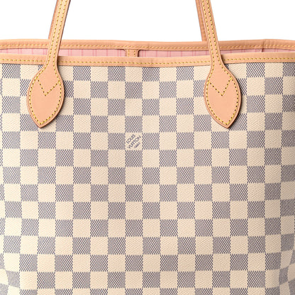 Louis Vuitton Damier Azur Neo Neverfull MM Rose Ballerine 9 of 9