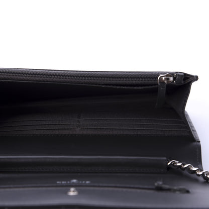 Chanel Patent Quilted Wallet On Chain WOC Black 5 of 16