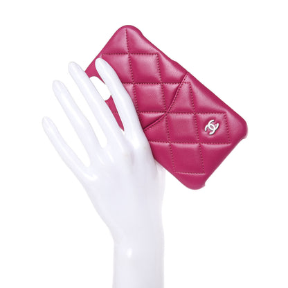 Chanel Lambskin Quilted iPhone X Coco Tech Case Fuchsia 2 of 7