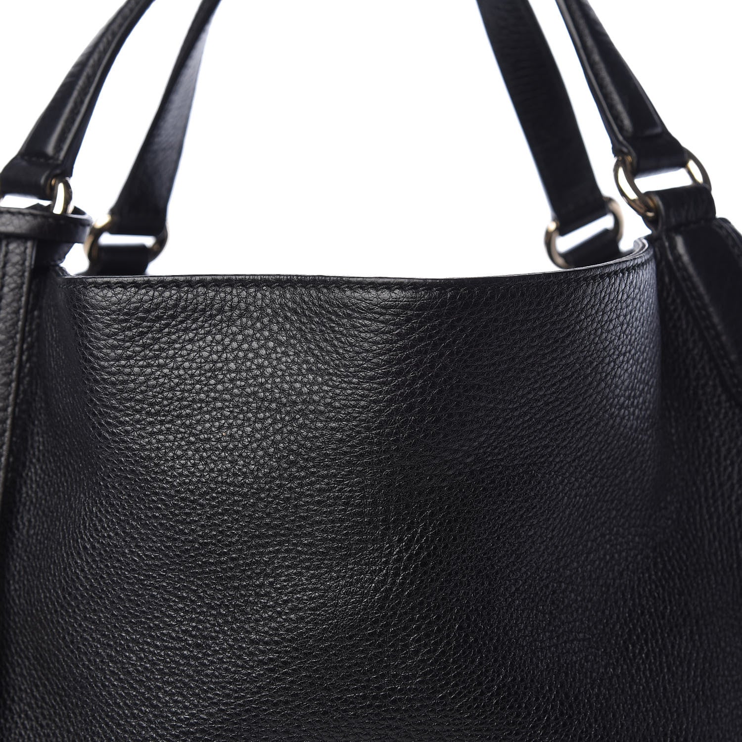 Gucci Pebbled Calfskin Large Soho Shoulder Bag Black 12 of 12