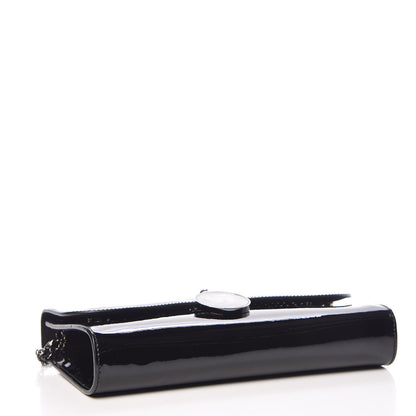 Christian Louboutin Patent Riviera Clutch Black 4 of 9