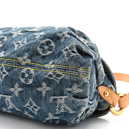 Louis Vuitton Monogram Denim Mini Pleaty Blue 9 of 9