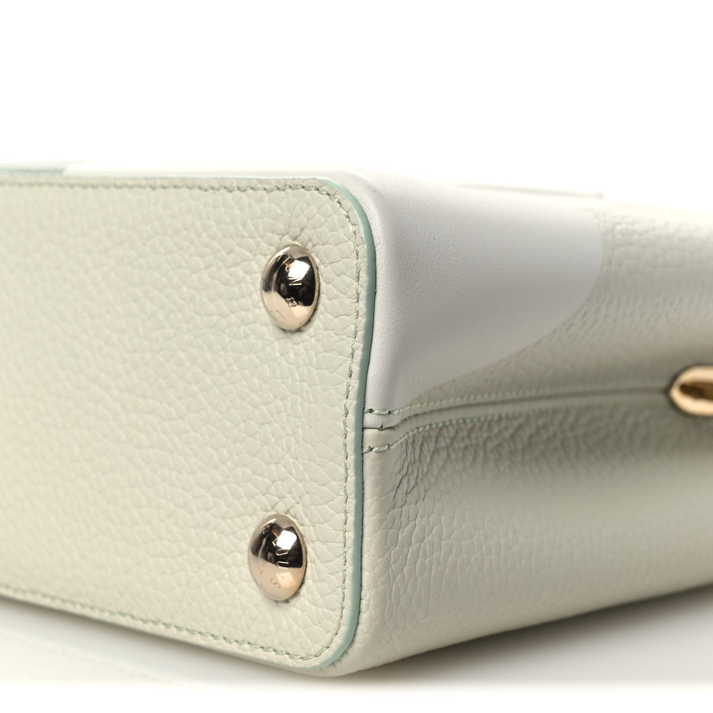 Taurillon Monogram Flower Capucines BB Jade