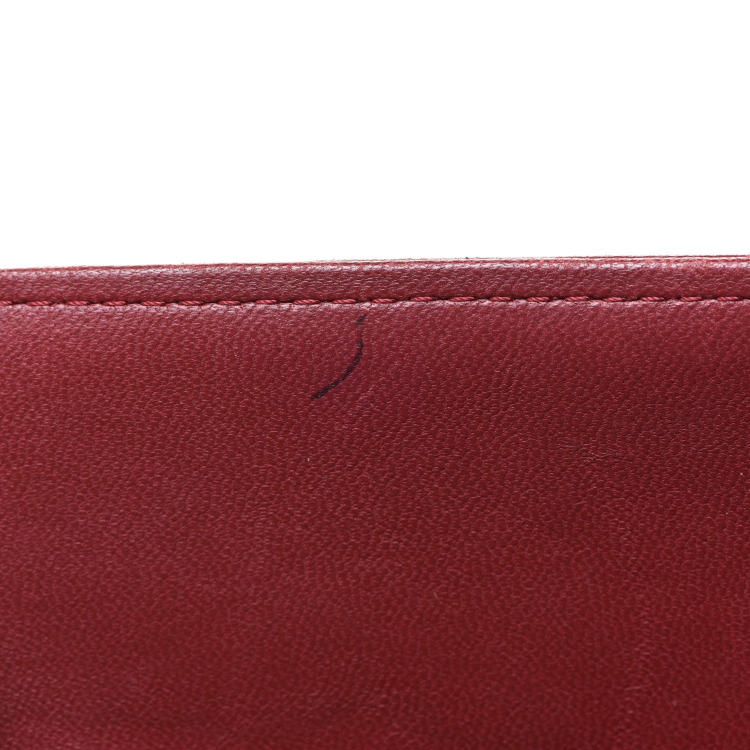Chanel Lambskin Quilted Boy Flap Wallet Dark Red 14 of 16