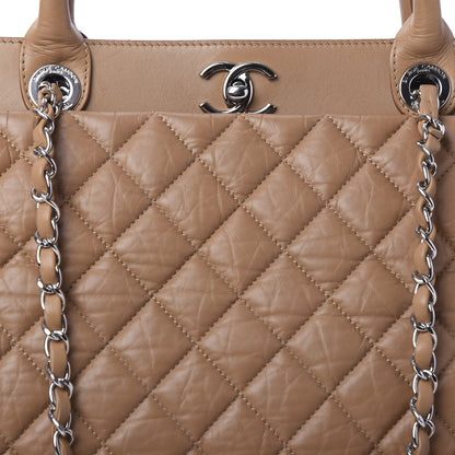 Chanel Aged Calfskin Quilted Be CC Tote Beige 11 of 11