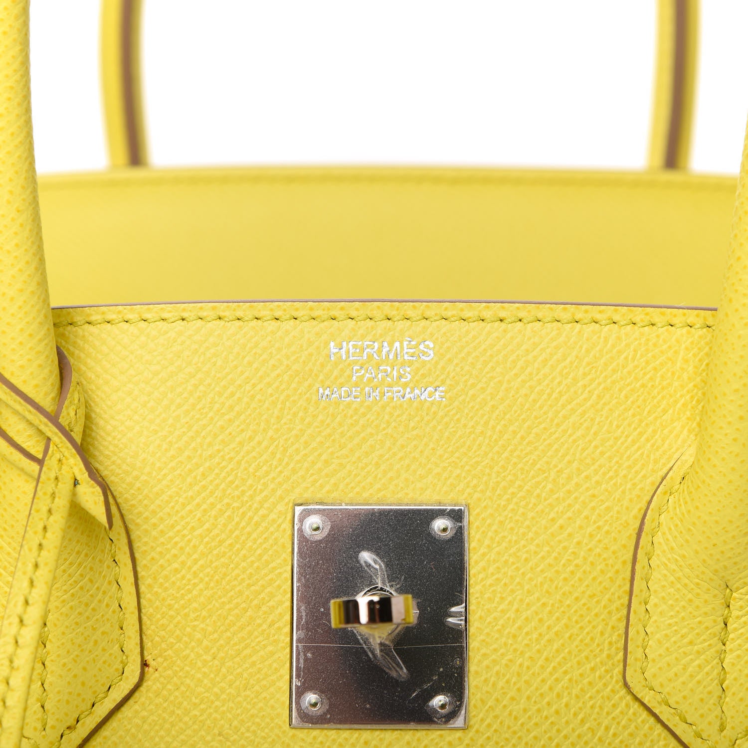 Hermes Epsom Birkin 35 Lime 8 of 11