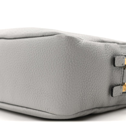 Prada Vitello Daino Soft Medium Double Zip Shoulder Bag Ardesia 9 of 9
