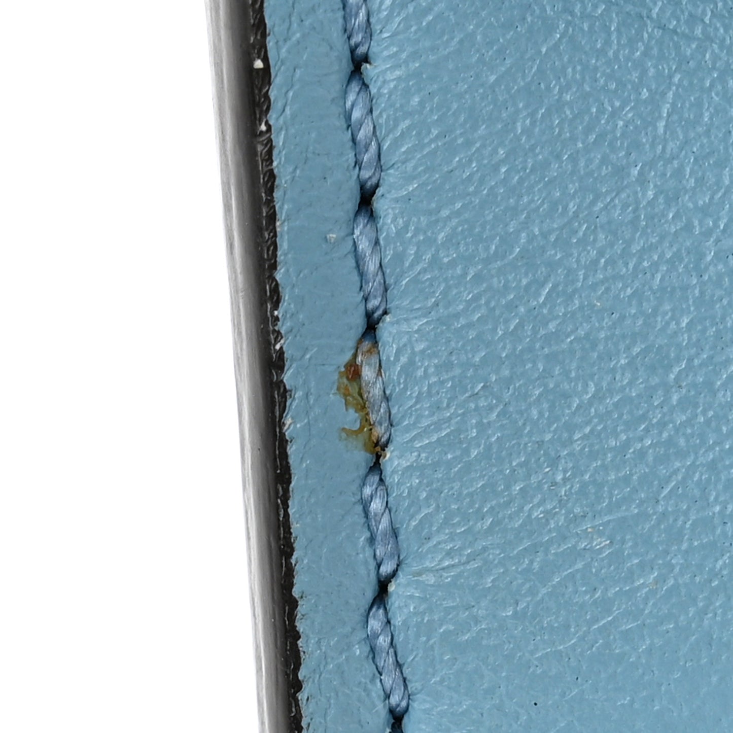 Suede Calfskin Faye Wallet On Strap Vinyl Blue
