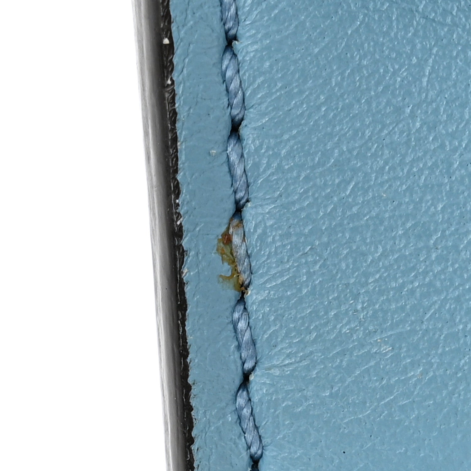 Chloe Suede Calfskin Faye Wallet On Strap Vinyl Blue 10 of 13