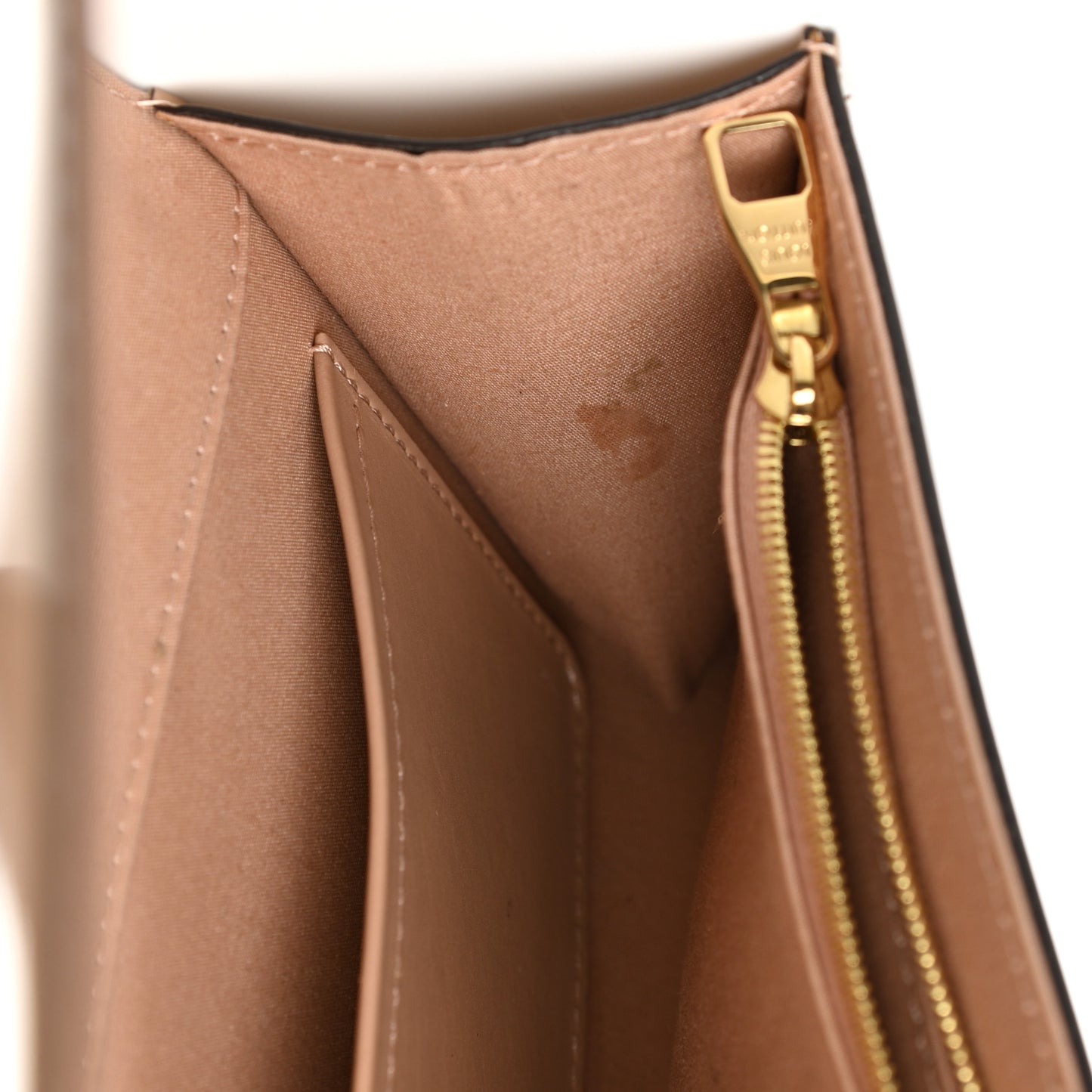 Patent Louise Clutch Nude