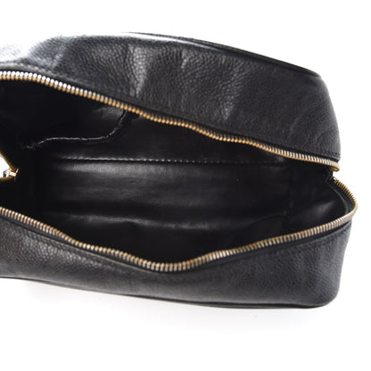 Chanel Caviar Timeless CC Cosmetic Pouch Bag Black 5 of 10